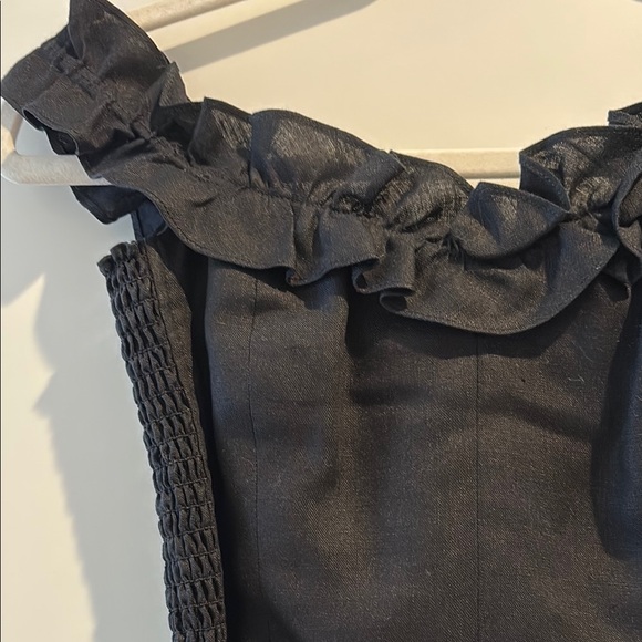 Reformation Black Ruffle Mini Dress - Picture 4 of 5